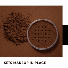 Covergirl TruBlend in a container with a text overlay on a brown background
