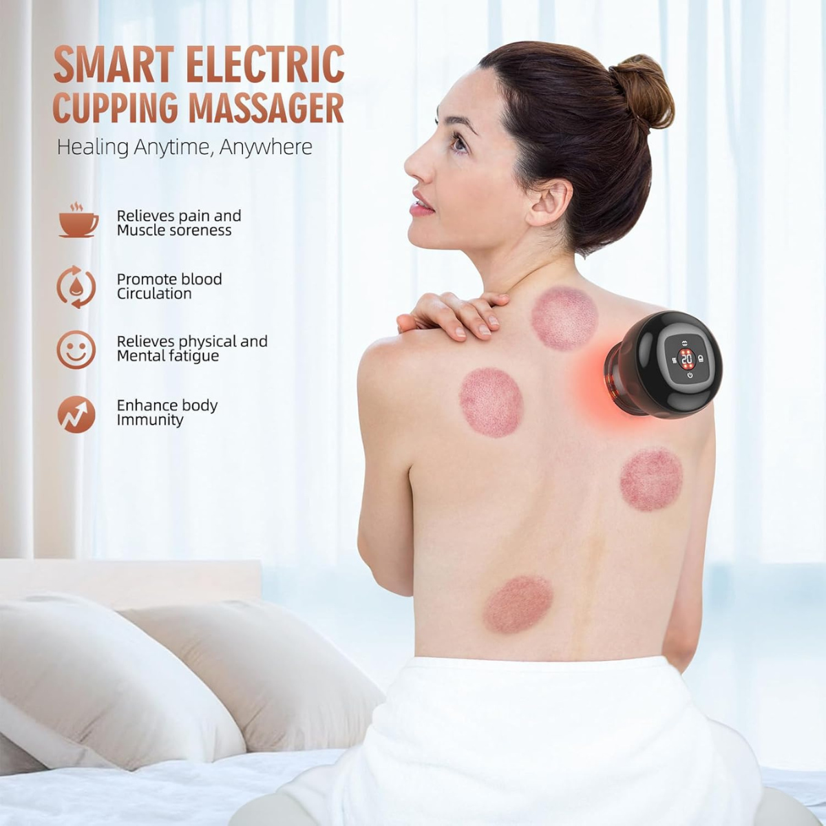 4 in 1 Professional Cupping Therapy Set, Portable Electric - DUKUANGGT - I Spy Deals
