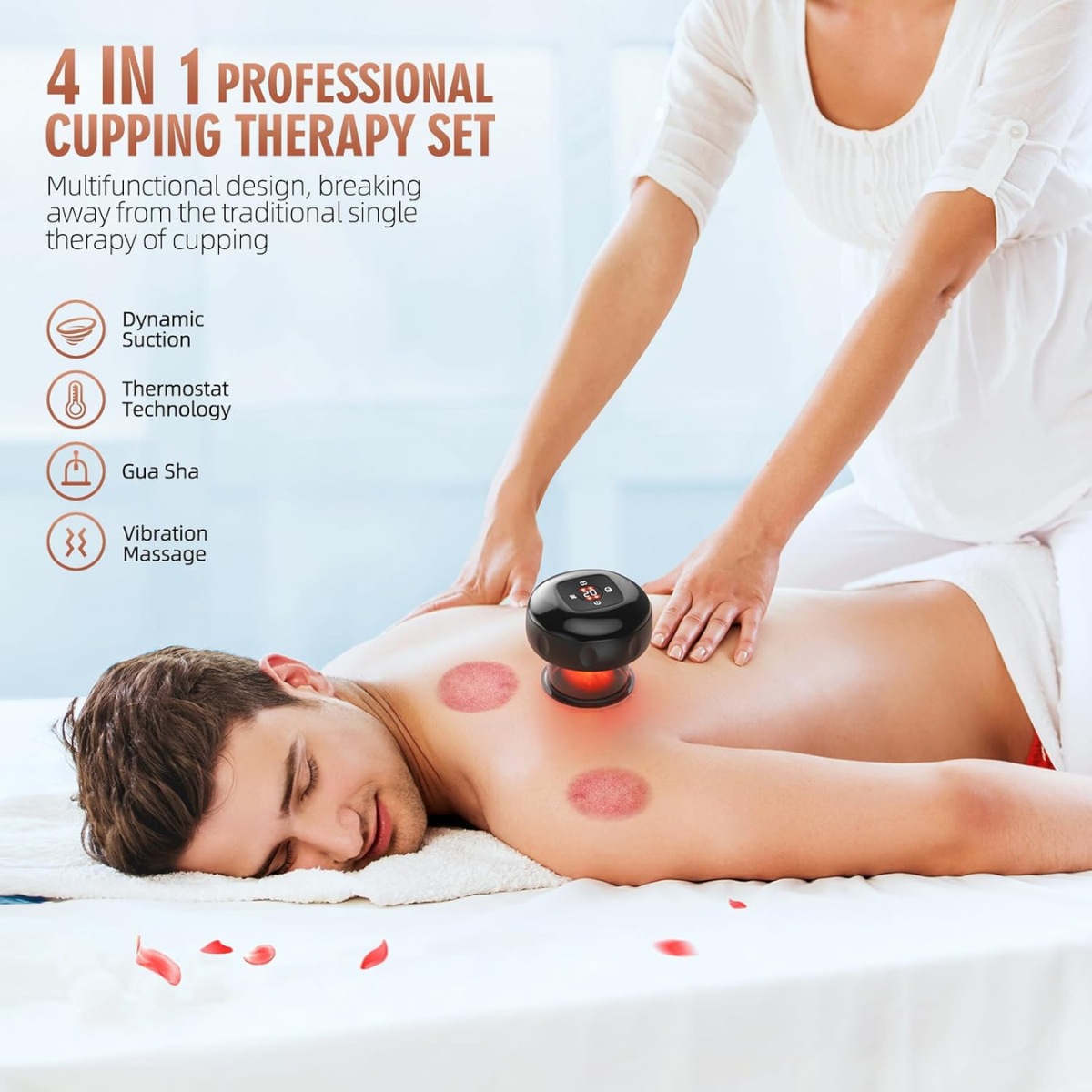 4 in 1 Professional Cupping Therapy Set, Portable Electric - DUKUANGGT - I Spy Deals
