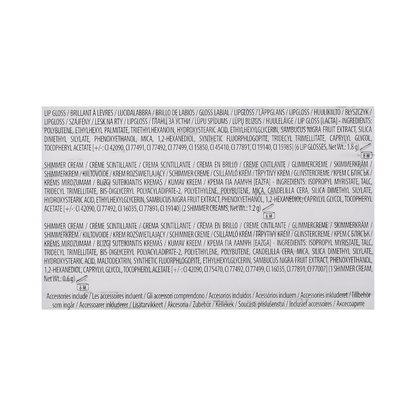 Product label with text on a white background