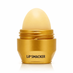 Gold Lip Balm with soft glow and compact design