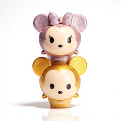 Disney Lip Balm Duo Mickey Minnie with glitter Minnie topper