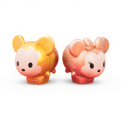 Glittery Mickey and Minnie Lip Smacker Disney lip balm duo in Tsum Tsum design, offering fun and moisturizing lip care for all ages.