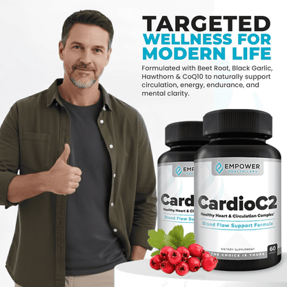 Targeted wellness supplement with capsules for circulation and energy