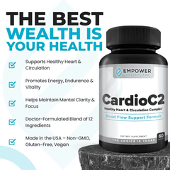 Instruction guide for taking CardioC2 capsules for heart health