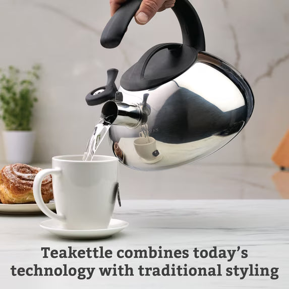 Farberware Whistling Tea Kettle, 2.3-Qt Stainless Steel