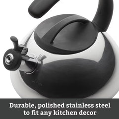 Farberware Whistling Tea Kettle, 2.3-Qt Stainless Steel