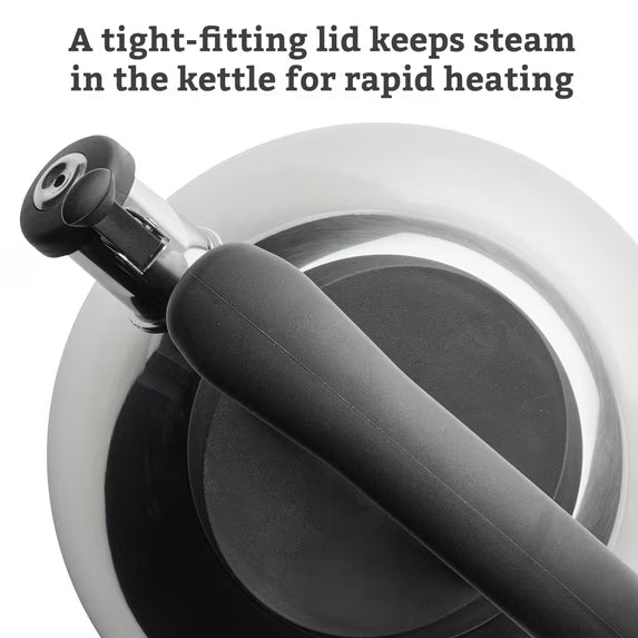 Farberware Whistling Tea Kettle, 2.3-Qt Stainless Steel