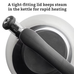 Farberware Whistling Tea Kettle, 2.3-Qt Stainless Steel