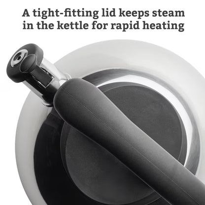 Farberware Whistling Tea Kettle, 2.3-Qt Stainless Steel