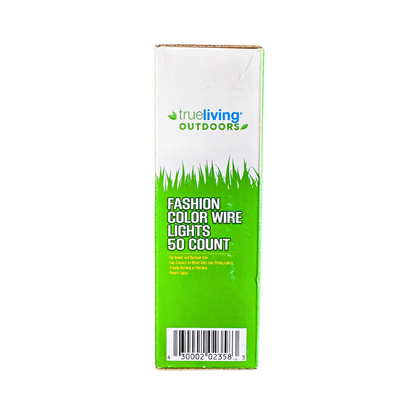 Fashion Color Wire Lights, 50 Count - TrueLiving