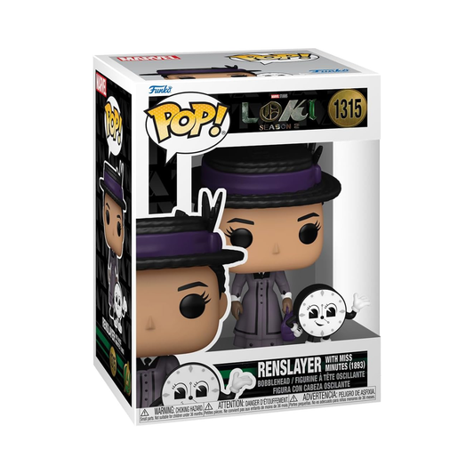 Funko Pop! vinyl figure packaging with character illustration on a white background