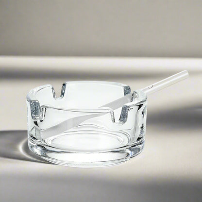 Small Round Ash Tray, Glass 2.5" - Abbott
