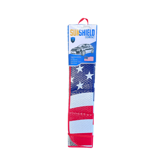 Small Car Sun Shade, American Flag – Luxury Driver