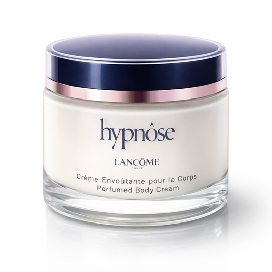 Lancème Hypnose body cream jar on a white background