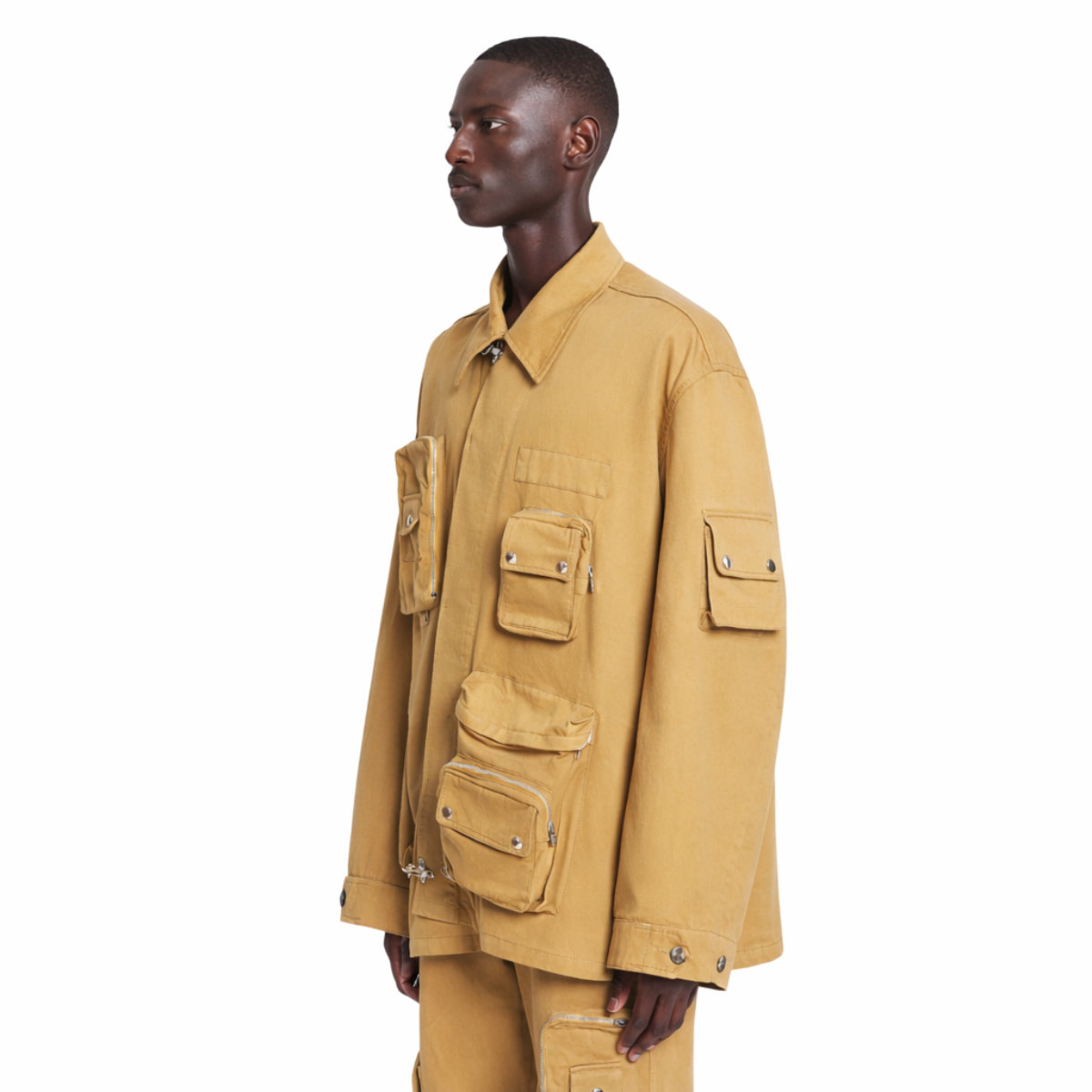 Lanvin x Future Utility Jacket | Asymmetrical Cotton Twill – I Spy