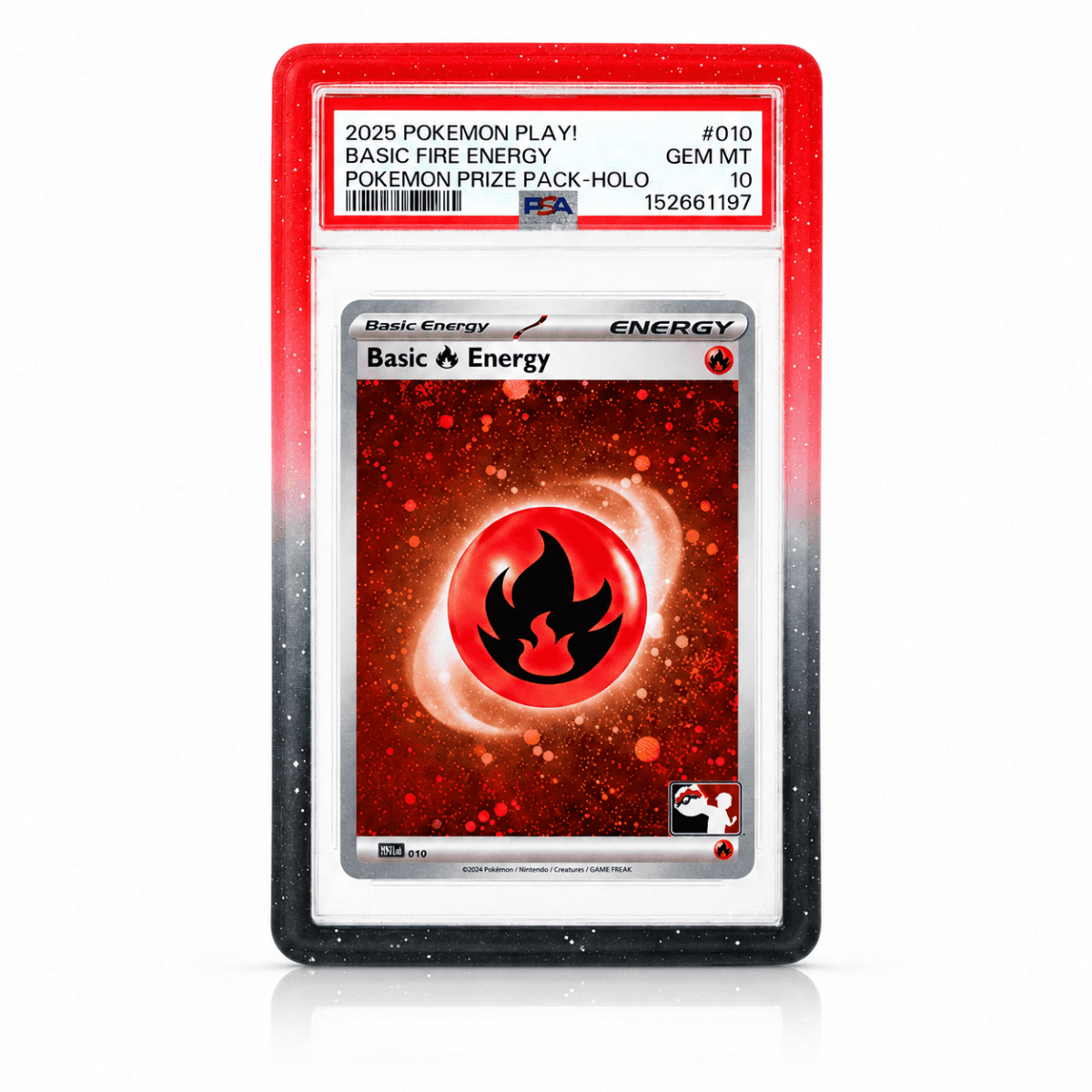 PSA slab case bumper in red for card protection