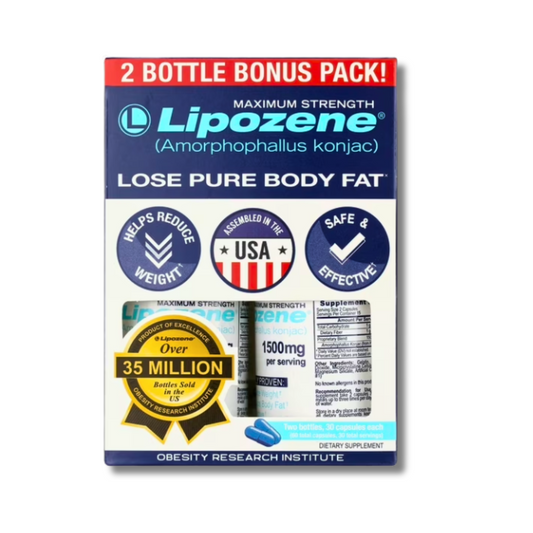 Lipozene Maximum Strength Weight Loss Capsules – 60 Count (Konjac Root)