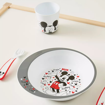 Mickey Mouse Infant Tableware Set by NUK – BPA-Free 4-Piece Mealtime Set