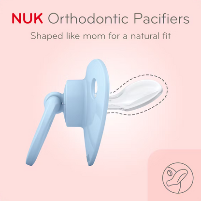 NUK Orthodontic Silicone Pacifier 0–6 Months – Glow in the Dark