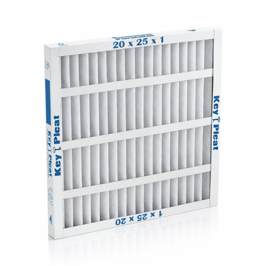 Purolator 20x25x1 MERV 8 pleated air filter with durable synthetic media and reinforced frame for efficient residential HVAC airflow.