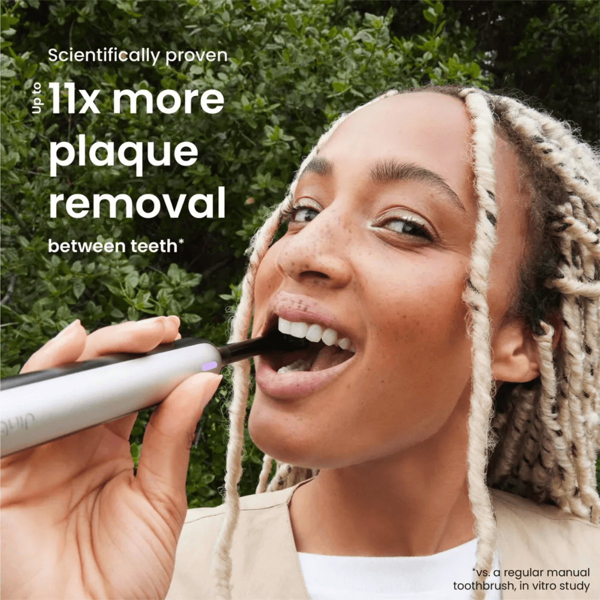 Soft vibrating bristles for sensitive teeth
