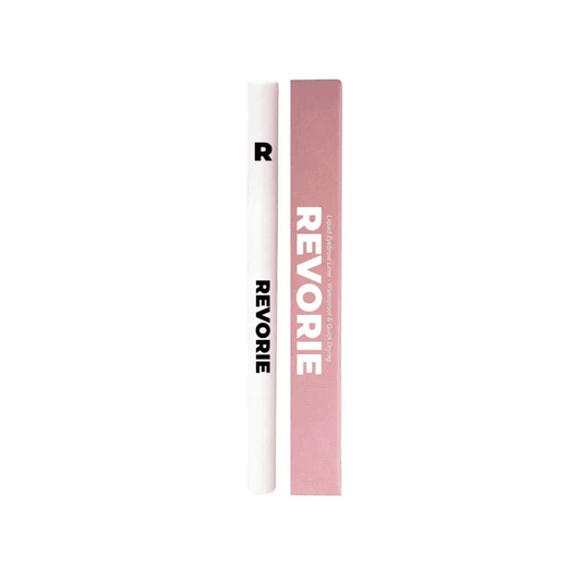 Revorie Taupe brow pen with pink box for eyebrow makeup