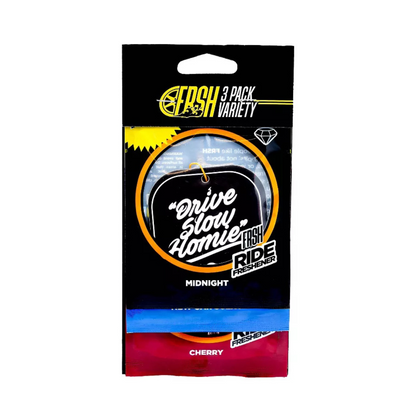 Vehicle Air Freshener, 3-Pack Variety - Ride FRSH - I Spy Deals