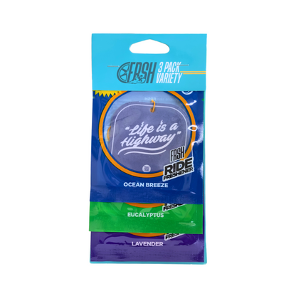 Vehicle Air Freshener, 3-Pack Variety - Ride FRSH - I Spy Deals
