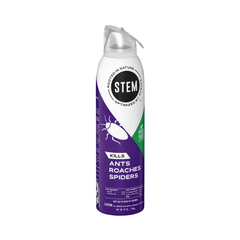 Insecticide spray can with 'STEM' branding on a white background
