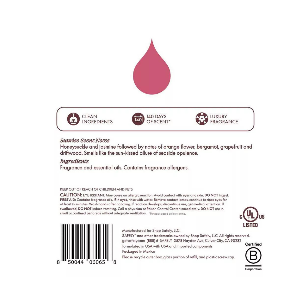 Scent Plug-In Refill Twin Pack, Bliss - Safely