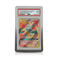 Silver and Black speckled PSA slab case bumper with Pokémon card