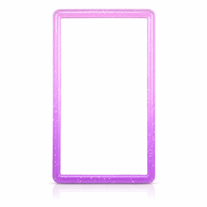 Purple glitter TPU PSA slab case bumper for cards