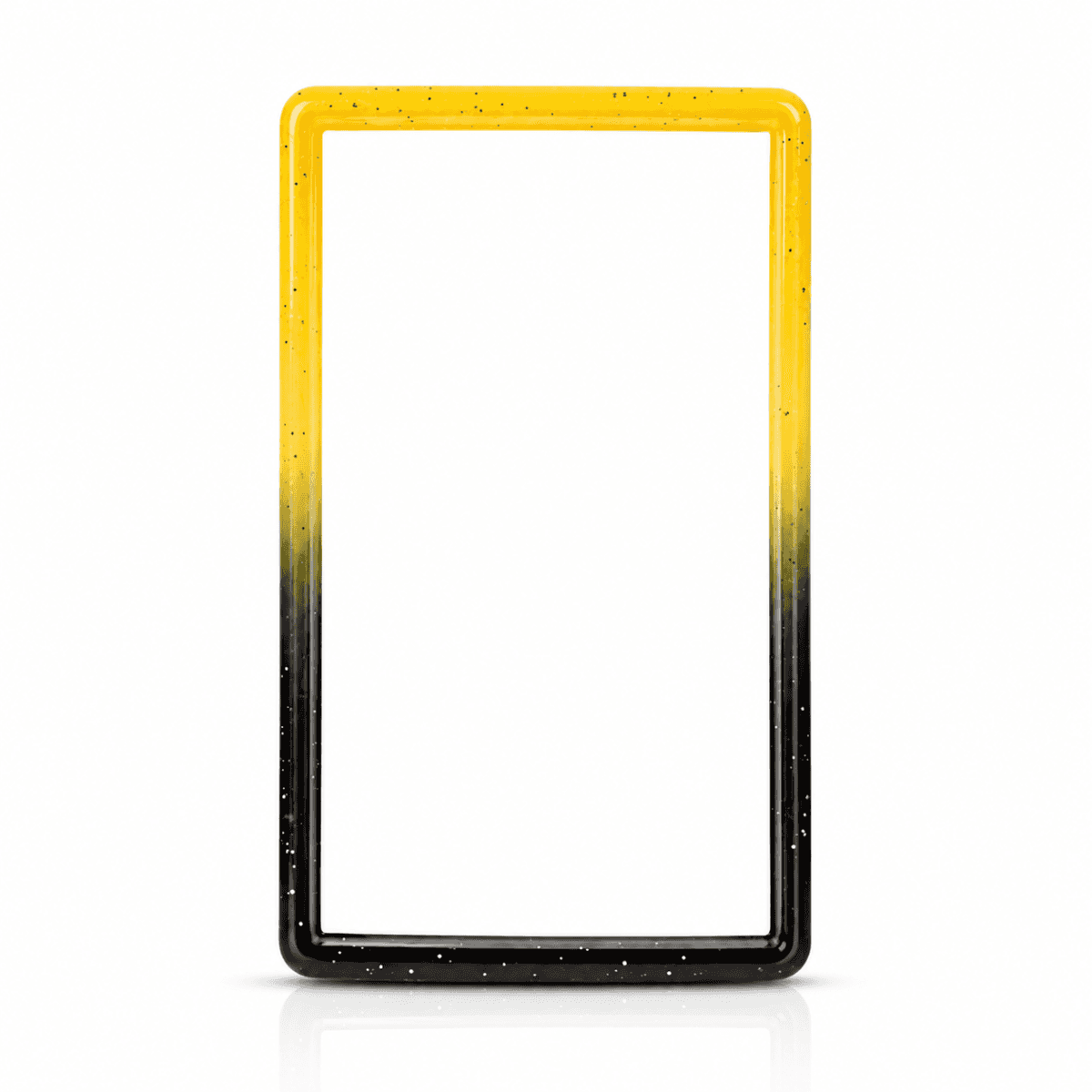 Yellow and black speckled PSA slab case bumper