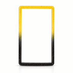 Yellow and black speckled PSA slab case bumper