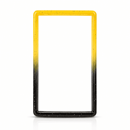 Yellow and black speckled PSA slab case bumper