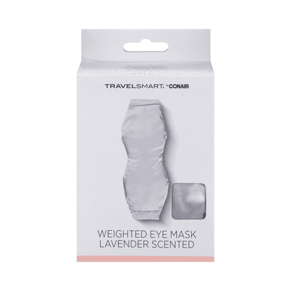 Travel Smart weighted eye mask with lavender scent and satin cover