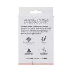 Mascarilla de ojos con peso con lavanda Travel Smart by Conair