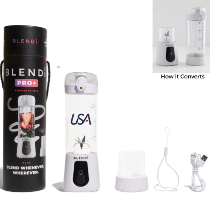 BLENDi USA Pro+ Ice Crushing Portable Blender, USB-C