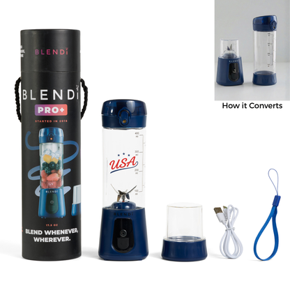 BLENDi USA Pro+ Ice Crushing Portable Blender, USB-C