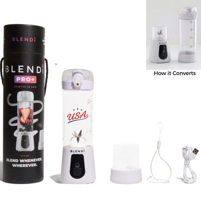 BLENDi USA Pro+ Ice Crushing Portable Blender, USB-C