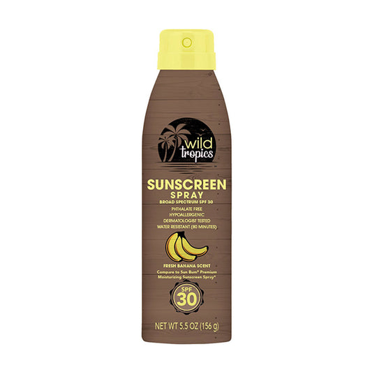 Sunscreen Spray, Fresh Banana SPF 30 - Wild Tropics
