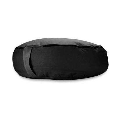 Black meditation cushion with removable cover