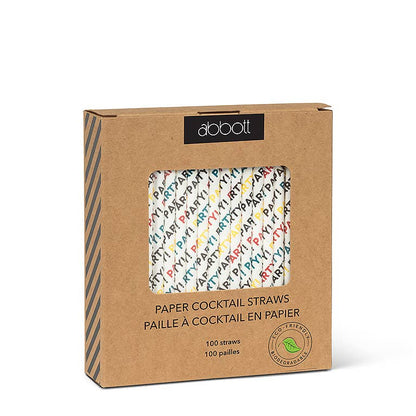 Allover Party Cocktail Straw, 100Pc - Abbott