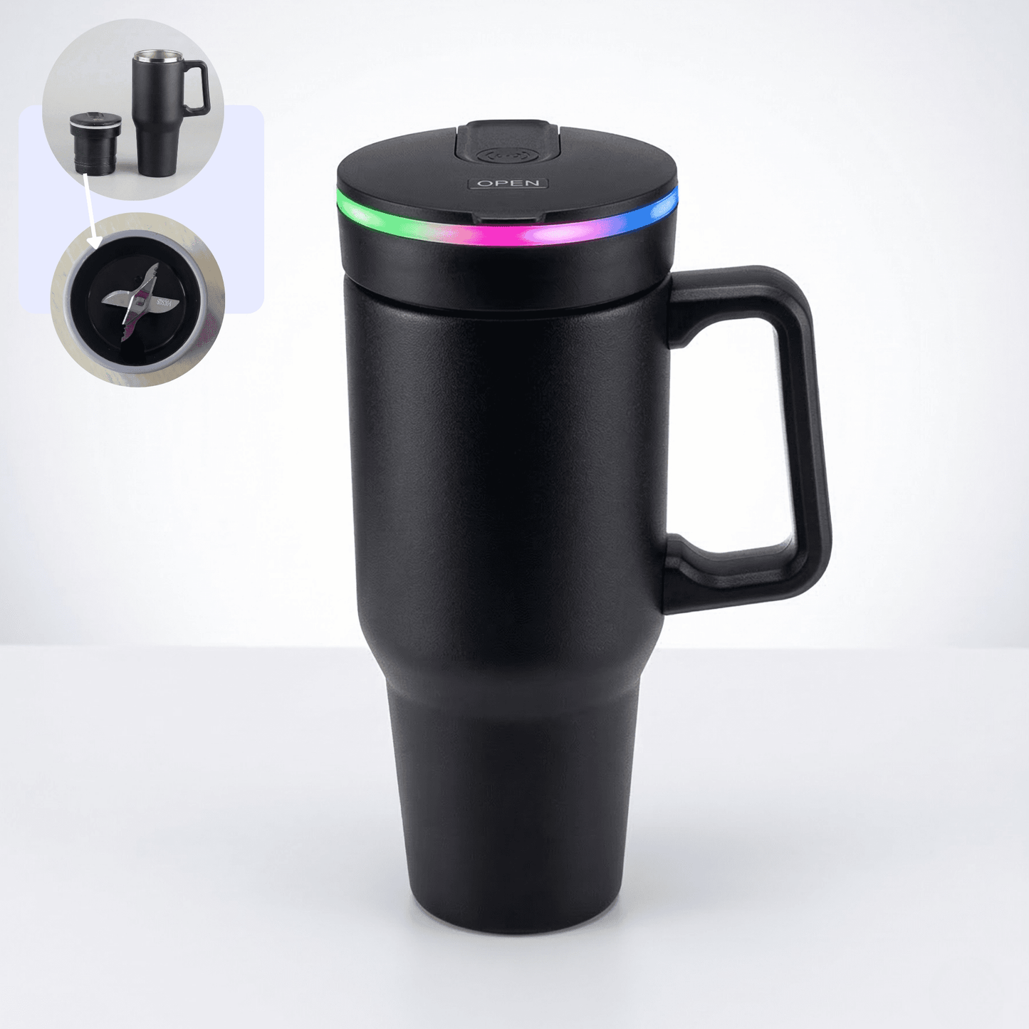 BLENDi Steel Insulated Portable Blender, 21 oz USB-C