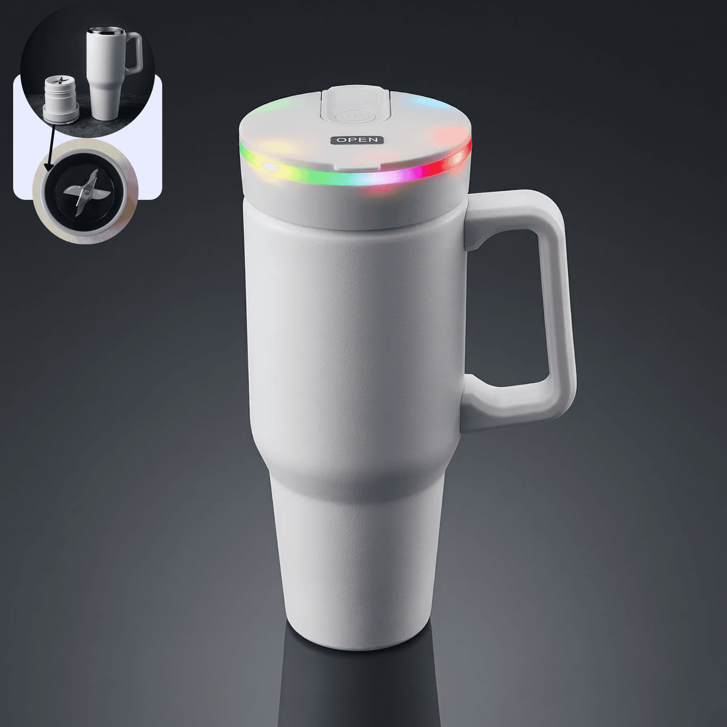 BLENDi Steel Insulated Portable Blender, 21 oz USB-C
