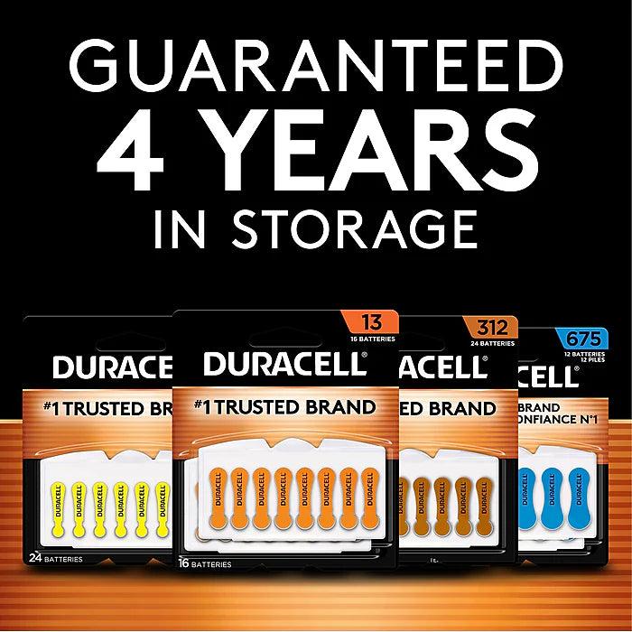 duracell hearing aid batteries with easy-fit tab | size 10 | 8 pack - Home Revival Shop