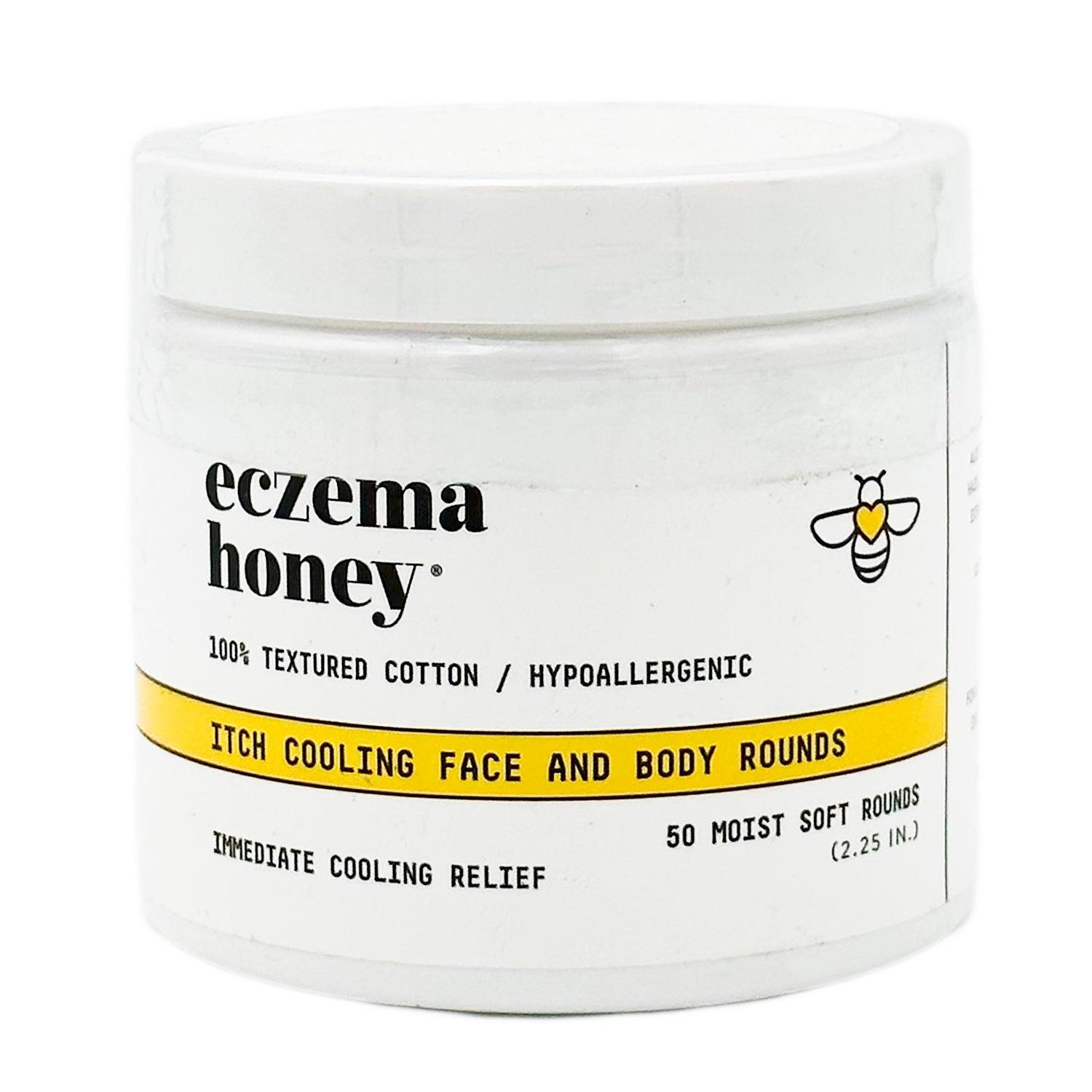 Eczema Honey Itch Cooling Face & Body Moist Cotton Rounds Hypoallergenic 50 Ct. - Home Revival Shop