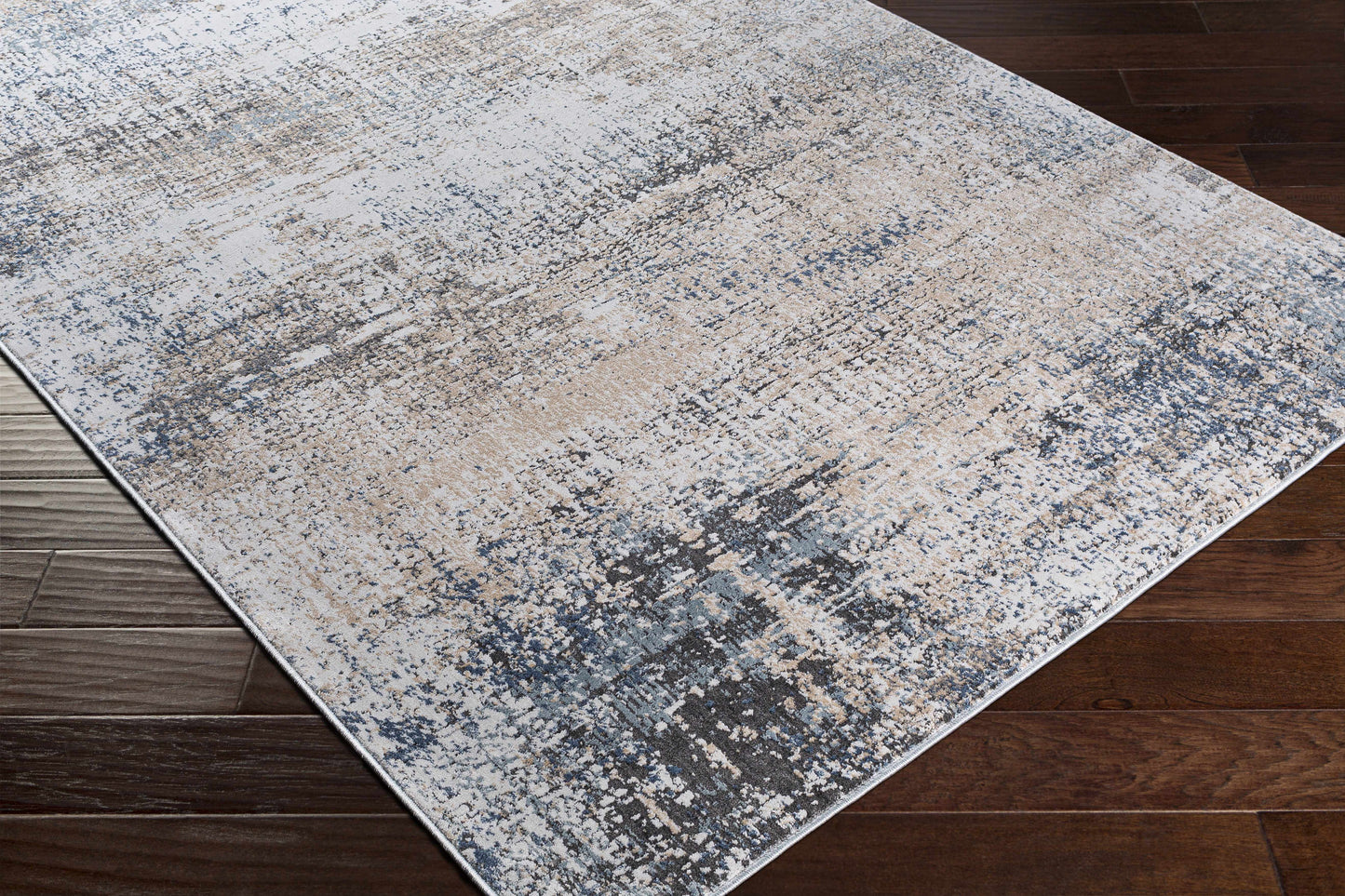 Close-up of textured abstract rug