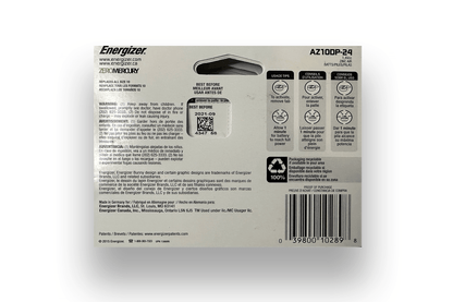 energizer hearing aid batteries | yellow #10 | AZ10DP-24 | 9 24 packs | exp 09/21 - Home Revival Shop